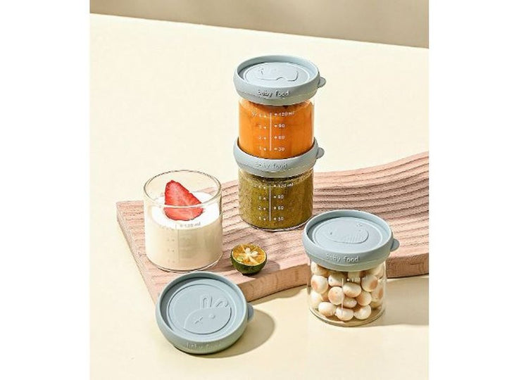 Boîtes Rangement Alimentaire Bébé + Plateau – Lot de 5