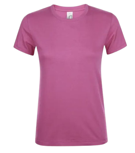 REGENT - Tee-shirt 100% coton femme - Couleur rose orchidée Dakar - Dialy