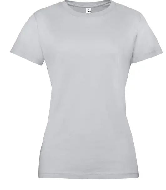 REGENT - Tee-shirt 100% coton femme - Gris pur Dialy - Dakar