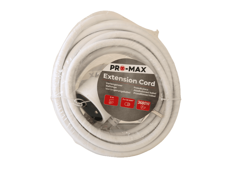 PRO MAX - Extension cord, rallonge 5m, câble d'extension électrique