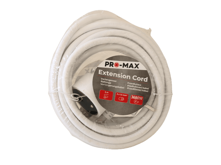 PRO MAX - Extension cord, rallonge 5m, câble d'extension électrique