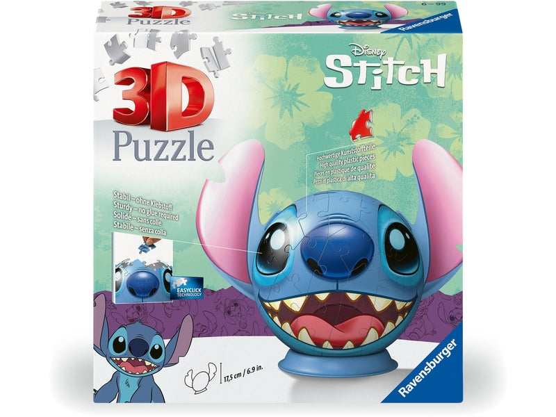 Ravensburger - Puzzle 3D Disney Stitch - 72 pièces Dakar Dialy