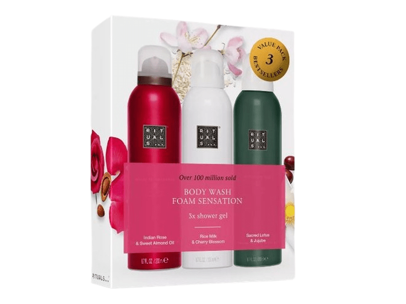 Rituals - Pack de 3 gels de douche moussants (200 ml). Disponible à Dakar sur Dialy.sn