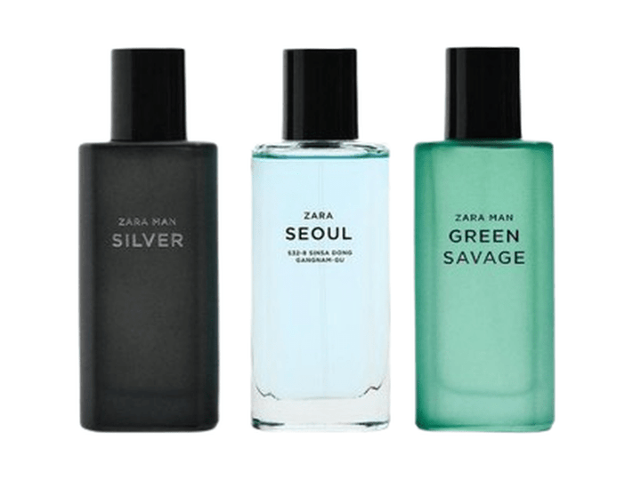 Parfum ZARA MAN - Trio Silver, Green Savage et Seoul, 3 x 40ml