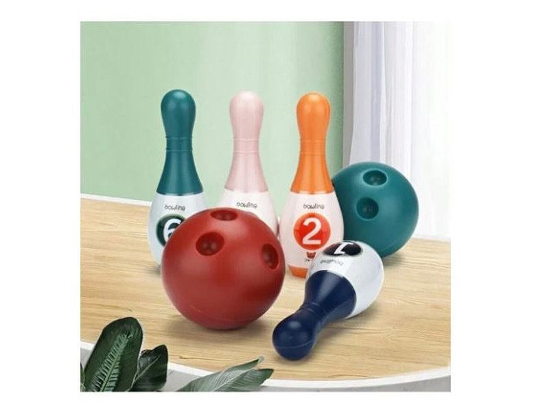 Jeu de bowling enfants – Quilles + boule – Ensemble jouet éducatif et fun
