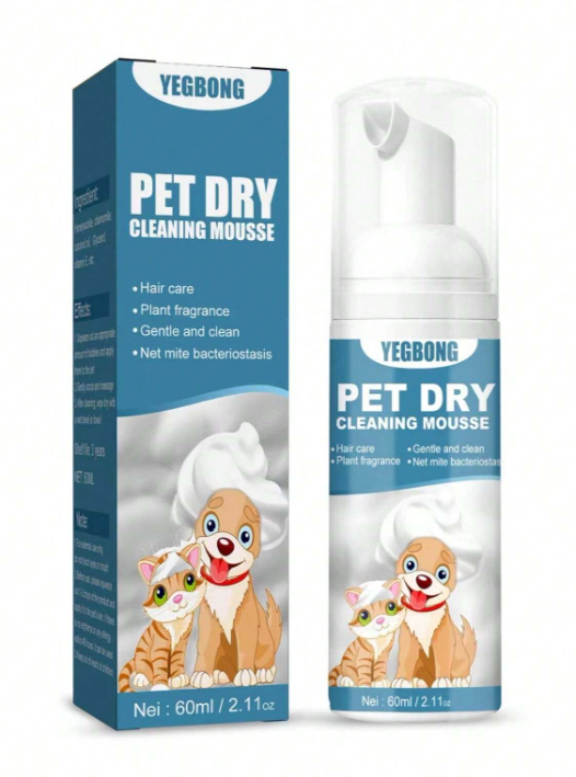 SHAMPOOING SEC MOUSSE SANS RINÇAGE POUR CHIENS ET CHATS – Nettoyage & Désodorisation Rapide Dialy - Dakar
