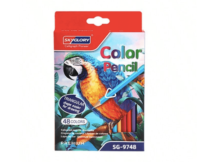 SKYGLORY - Lot de 48 pièces de Crayons de couleur Dialy - Dakar