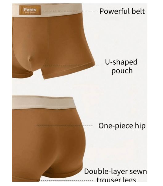 Lot de 4 Boxers Respirants et Confortables pour Homme – Noir Classique