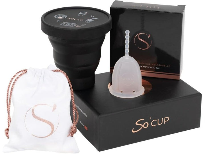 SO'CUP - Kit coupe menstruelle 100% silicone médical avec stérilisateur. Disponible sur Dialy.sn à Dakar