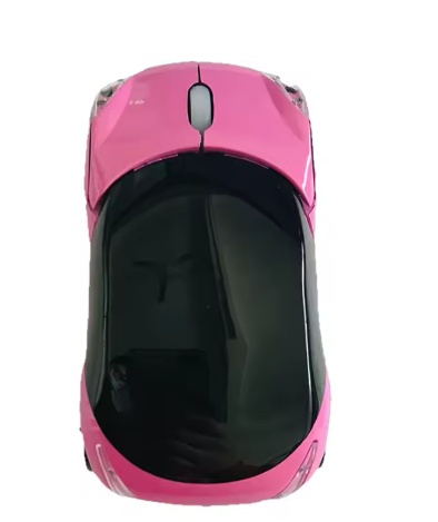 Souris Sans Fil – Design Voiture de Sport Rose - USB Compatible Dialy - Dakar