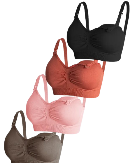 Soutiens-Gorge Allaitement Maternité – 4 pcs, Ouverture Frontale, Style Décontracté Dialy - Dakar