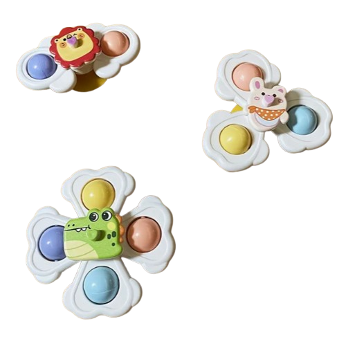 TOUPIES CARTOON - Lot de 3 Toupies Personnages Enfants Dialy - Dakar