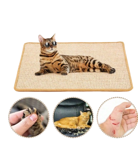 Tapis à Gratter Chat Sisal Naturel – Résistant & Anti-Rayures Dialy - Dakar