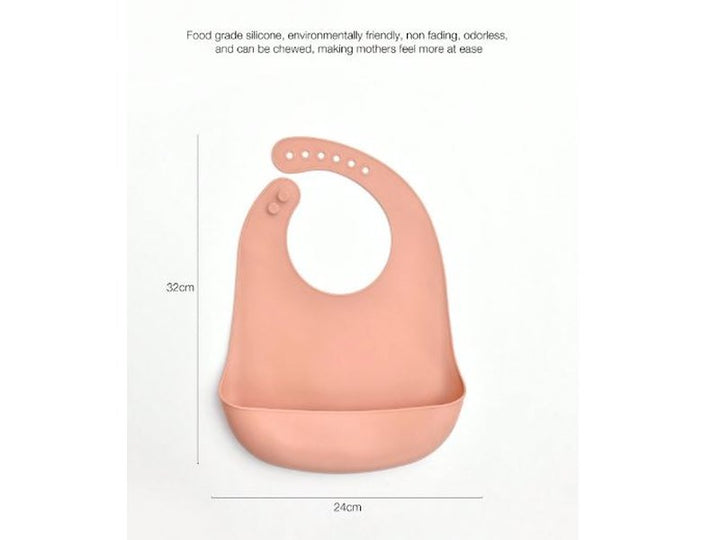 Bavoirs En Silicone Imperméables Et Étanches Pour Bébé, Unisexe, 2 Pièces