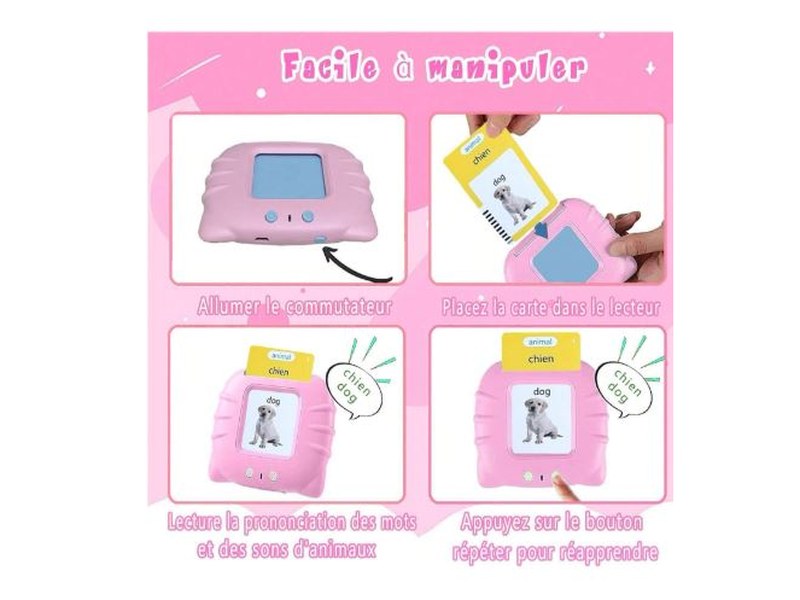 Cartes Éclair Bilingues Français-Anglais – Parlantes pour Tout-Petits