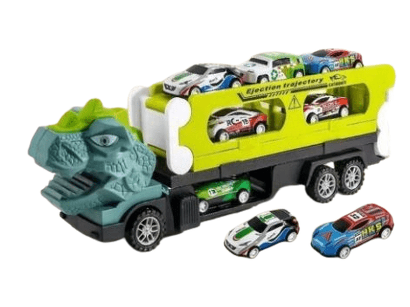 Dinosaure Transporteur avec Voiturettes – Jouet 2 en 1 Enfant