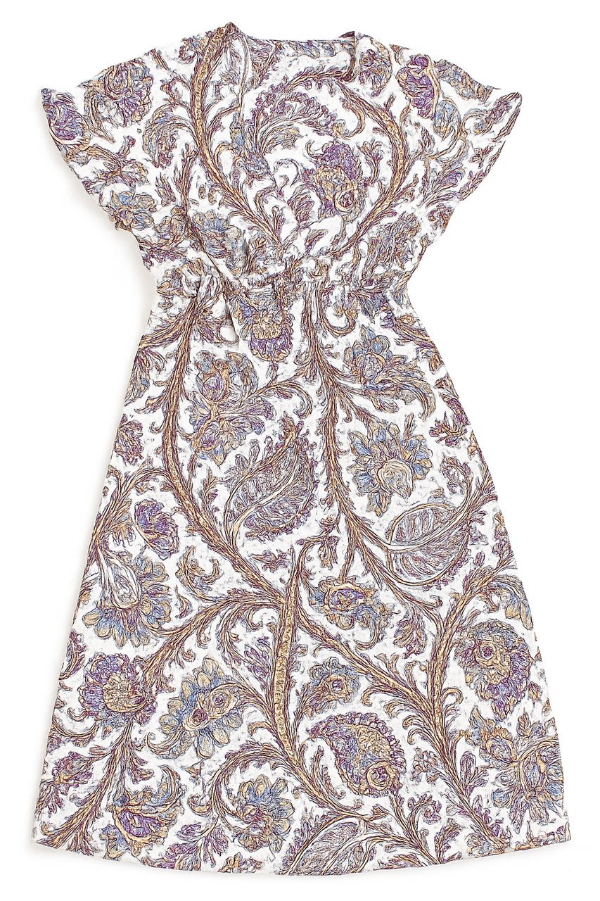 O.SHA - Robe volante motif blanc et violet taille - XL/2XL