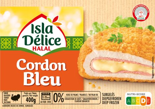 ISLA DELICE - Cordons bleus halal - 400G