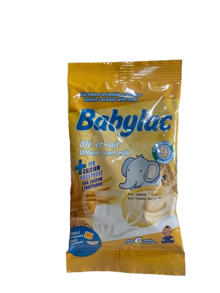 BABYLAC - Céréales pour bébé saveur blé et lait - 50g