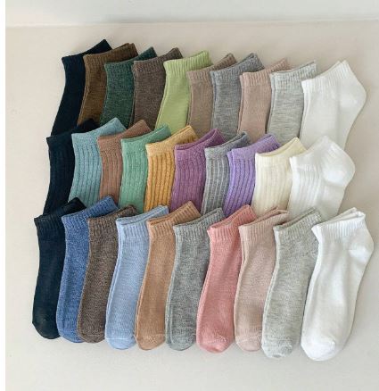 Chaussettes Courtes Respirantes Pour Femmes - 20 Paires, Multicolores