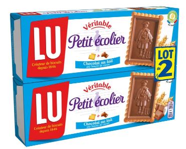 Biscuits petit écolier chocolat 2x150g - LU