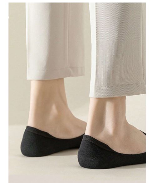 Chaussettes Courte Unisexes - 10 Paires, Noir et Blanc 40-43