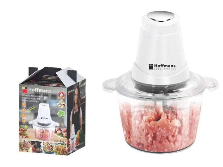 Hachoir électrique à aliments ultra performant, nettoyage facile - Hoffmans HM-8827