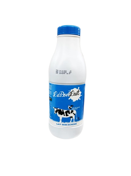 le bon lait - Lait demi écrémé bouteille - 1L
