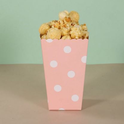 Boîtes à Popcorn Roses 24 pcs – Fêtes & Événements