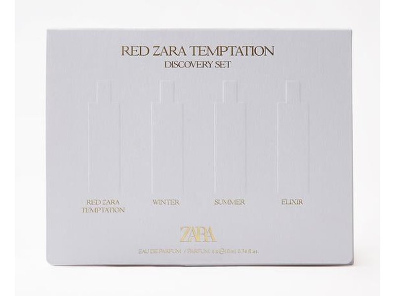 Parfum ZARA - Eaux de parfum Red Temptation Discovery, set de 4 x 10 ml