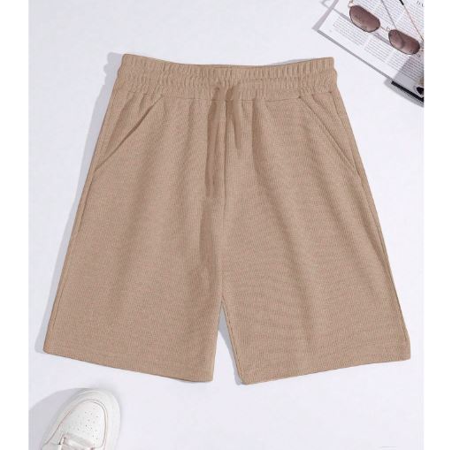 Shorts Homme Tissu Gaufré – Set de 2 Noir & Marron