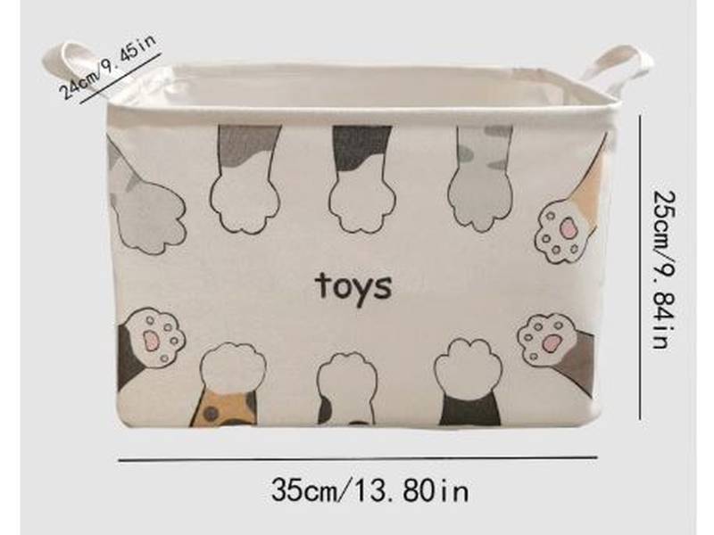 Panier de Rangement pour Jouets de Bébé – Tissu Souple et Design Ludique