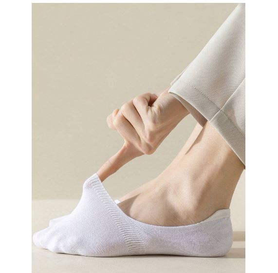 Chaussettes Courte Unisexes - 10 Paires, Noir et Blanc 40-43