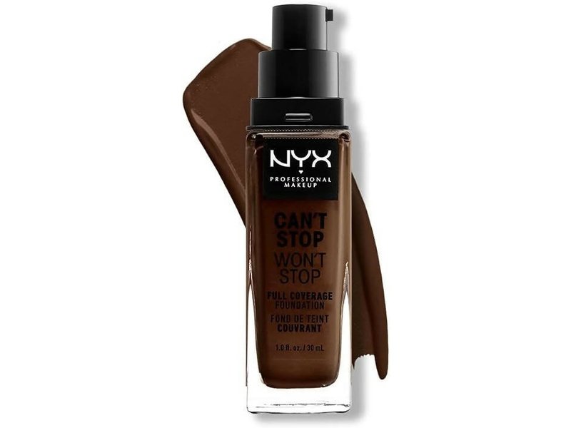 NYX - Fond de teint Can't Stop Won't 25 Deep Ebony, Haute Couvrance - 30ml Dakar Dialy