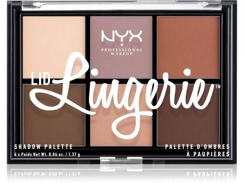 NYX - Palette fards à paupières Lid Lingerie - 6 nuances subtiles, 1.37g Dakar Dialy