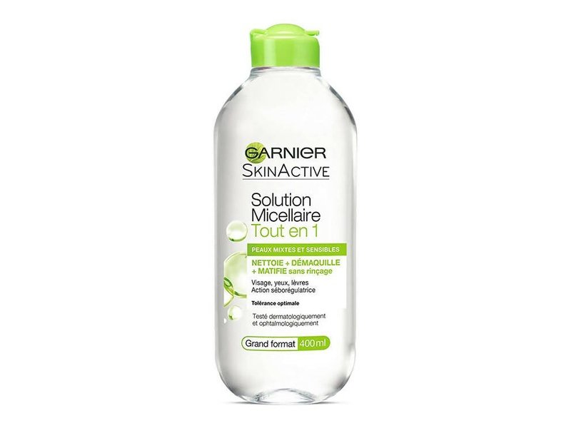 GARNIER SkinActive - Solution Micellaire tout-en-un, Peaux Mixtes et Sensibles, 400ml