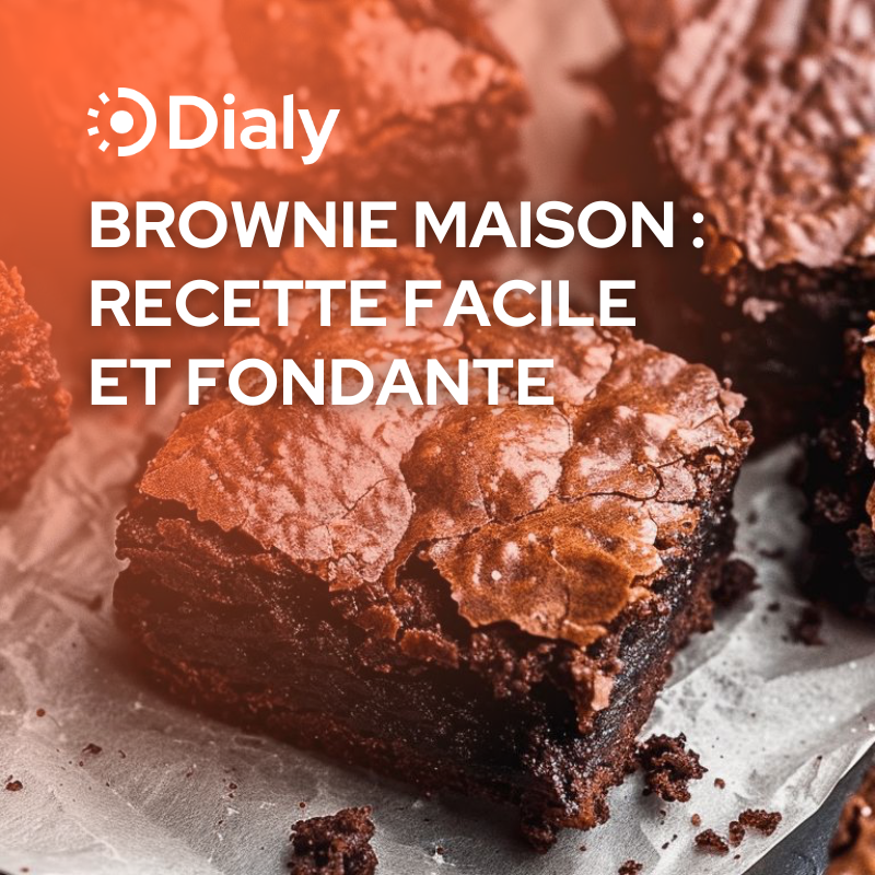 Recette : Brownie au chocolat (simple, rapide et ultra fondant)