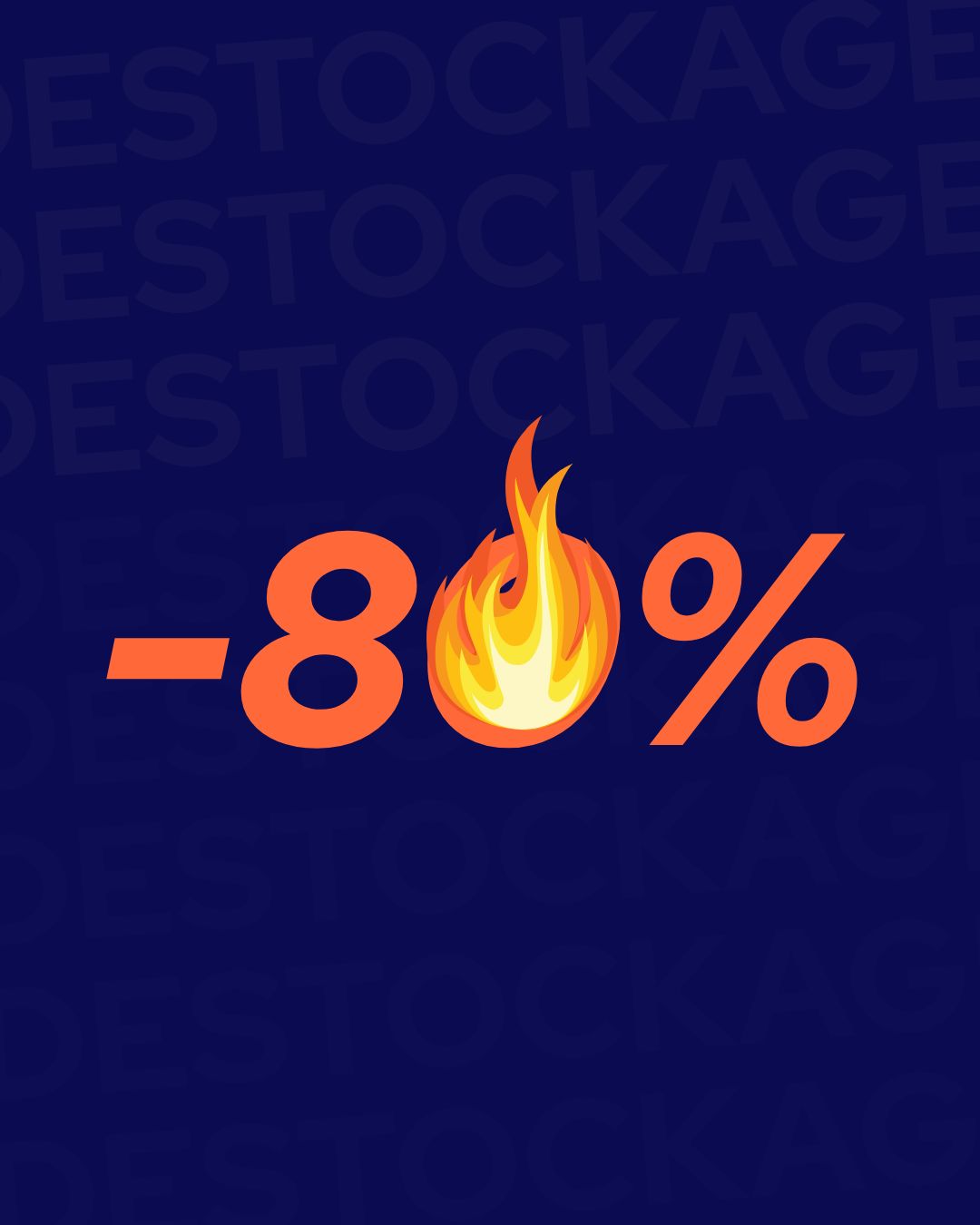 LIQUIDATION JUSQU'A 80%