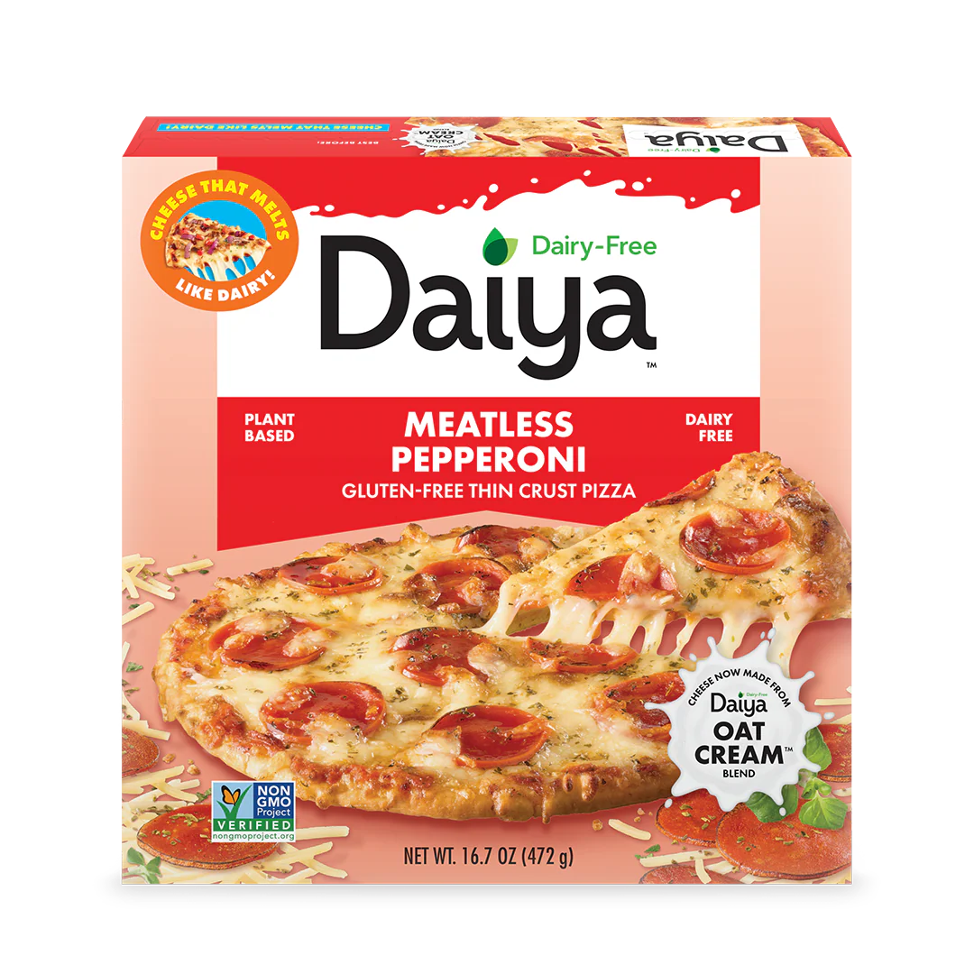 DAIYA-Pizza pepperoni végétarienne sans produits laitiers,sans gluten