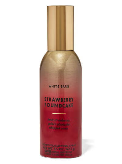 Bath & Body Works – Spray d’Ambiance Concentré - Gâteau aux Fraises (Strawberry Pound Cake) – 42,5 g
