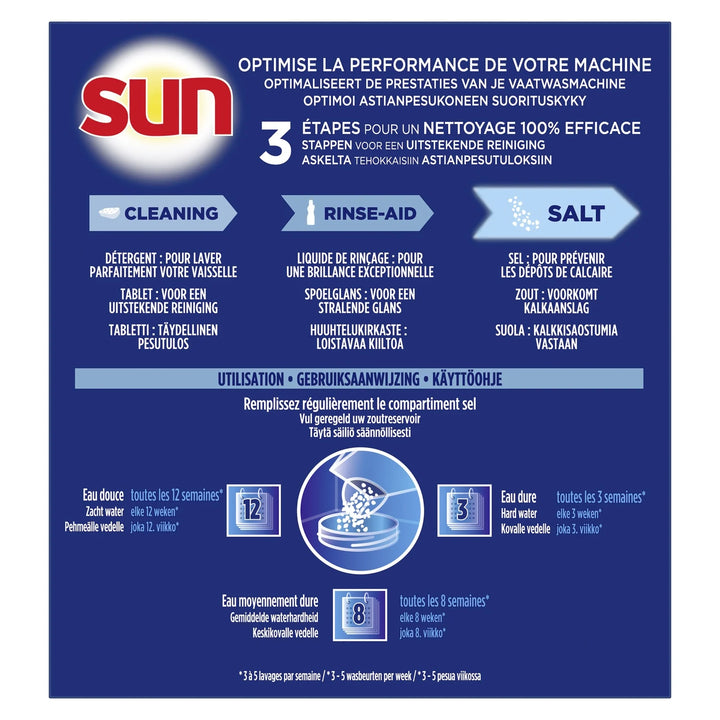 Sel Régénérant Lave-Vaisselle Standard 1kg - Prolonge la Vie de Votre Appareil et Optimise le Nettoyage