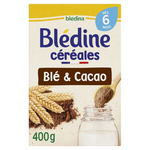 Blédine BLEDINA- Céréales bébé dès 6 mois Blé et Cacao 400G