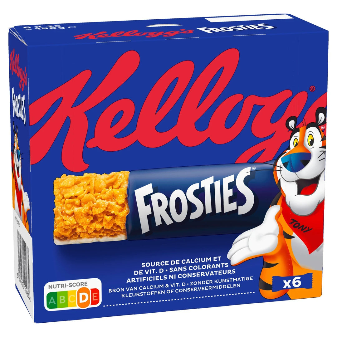 KELLOGG’S – Barres Céréales Frosties au Lait – 6×25 g (150 g)