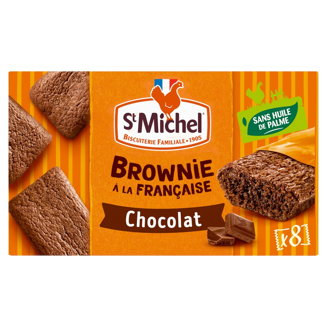 ST-MICHEL-Gâteaux Brownie Au Chocolat Le paquet de 8 gâteaux de 240g