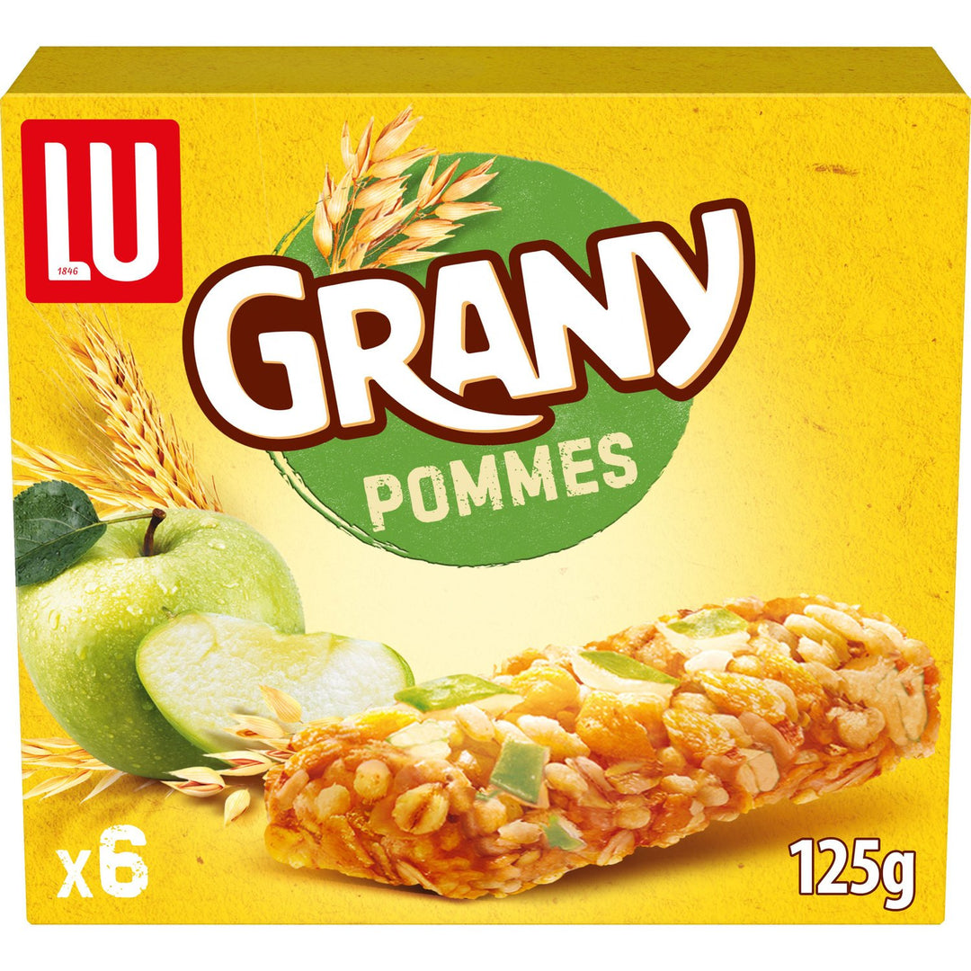 LU 6 Barres de céréales Grany aux pommes 125G
