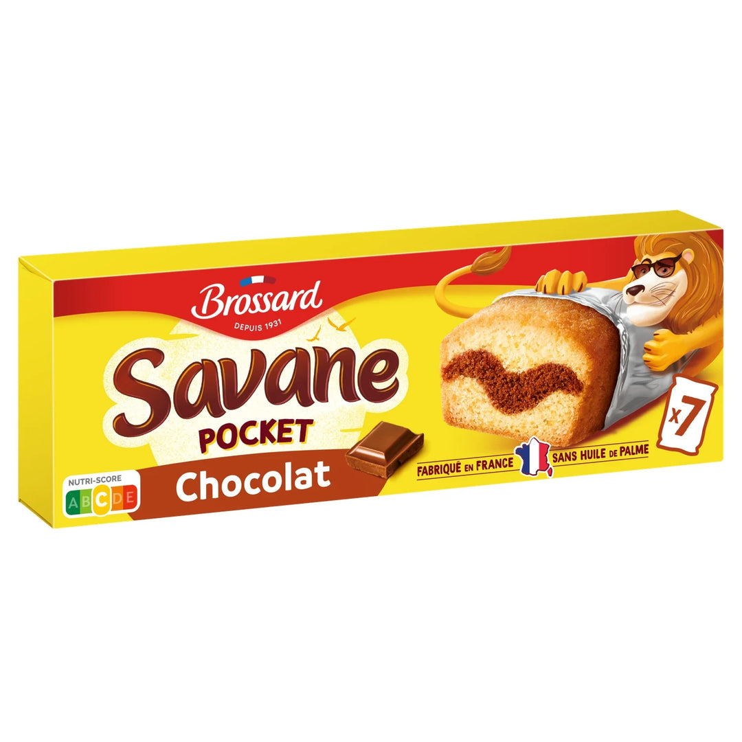 BROSSARD - Gâteaux marbrés chocolat - (7 sachets de 30g ) - 210g