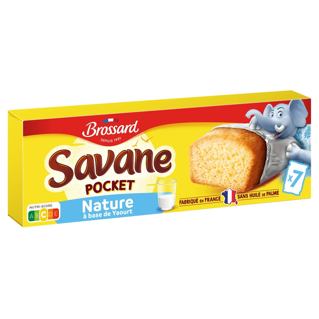 BROSSARD-Gâteaux Pocket NATURE yaourt - 7 sachets x 30g - 210g