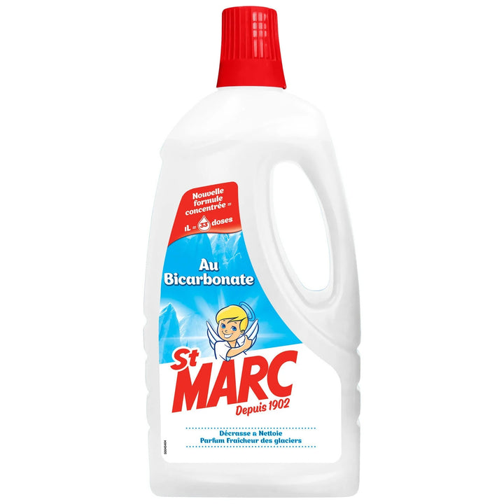 St Marc - Liquide Multi-Usages Bicarbonate Formule Concentrée - Efficacité et Polyvalence Assurées