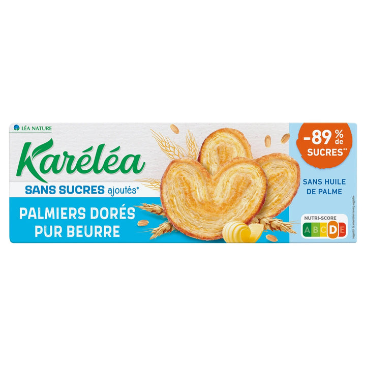 KARELEA-Biscuits Palmiers Sans Sucres Ajoutés-100G