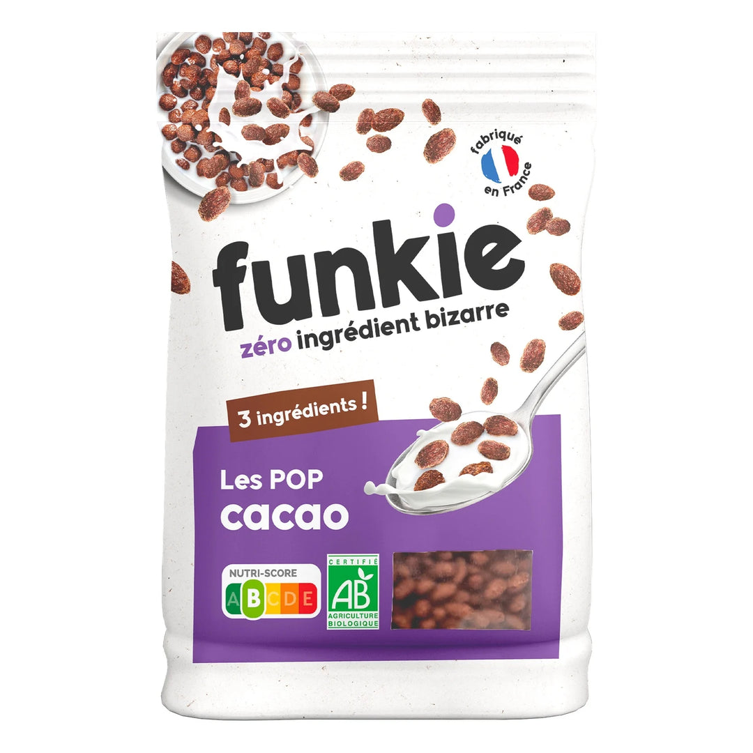 Funkie – Les POP Céréales de Riz au Cacao BIO - 300 g